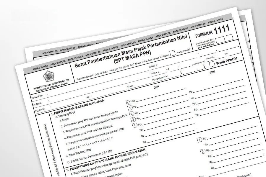 Ketentuan Penggunaan Surat Pemberitahuan Masa PPN 1111 DM